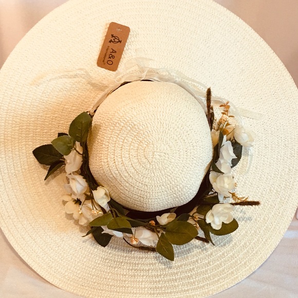 A&O 100% Paper Sun Hat w/ Extra Wide Brim - Picture 2 of 8